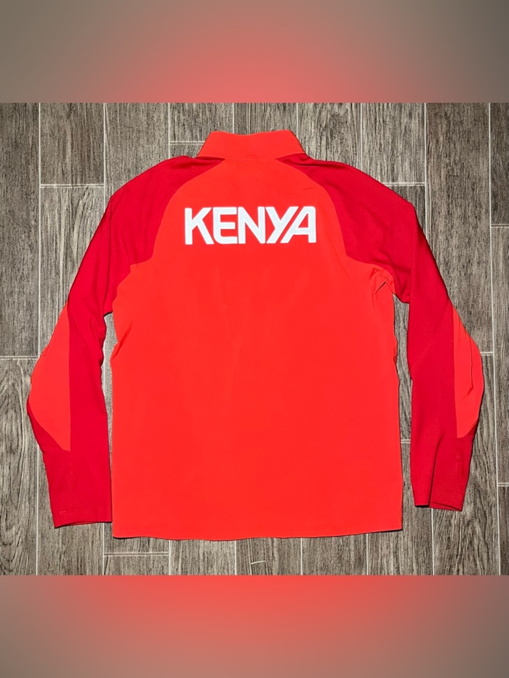 Nike Kenya National Team Jacket Mens Large Red Olympics Running Track Field - Picture 6 of 8